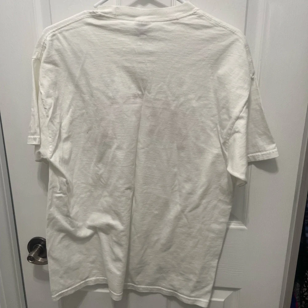 Jerzees Cream Tee with Bold Orange Virginia Design - Picture 8 of 13
